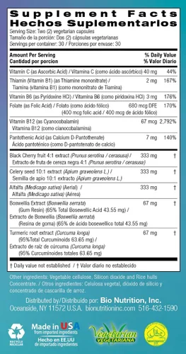Miniatura 5 de Bio Nutrition Urilow, 60 Cápsulas Vegetarianas