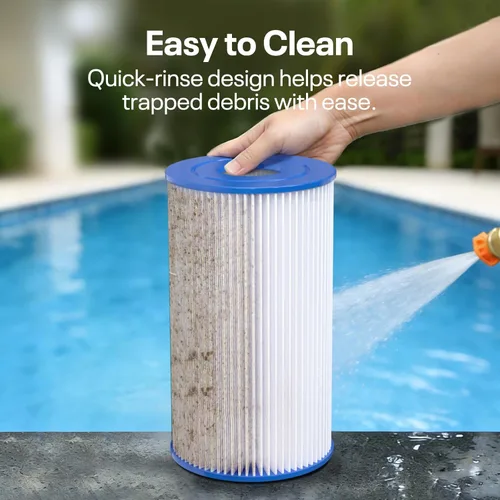 Miniatura 7 de POOLPURE Filtro de repuesto tipo B para piscina, compatible con el cartucho de filtro de piscina Intex 29005E Easy Set, 6