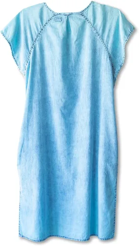 Miniatura 2 de KAVU Vestido de camiseta con espalda recortada, sin botones, ajuste relajado