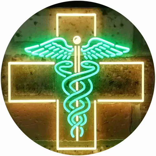 Miniatura 19 de ADVPRO Medical Cross Dispensary Snake Dual Color LED Neon Sign Azul y Rojo 12 x 8 pulgadas st6s32-i3901-br