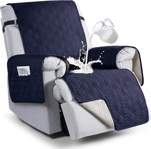 Miniatura 23 de VANSOFY Fundas 100% impermeables para sillas reclinables, funda antideslizante para silla reclinable para perros, protector de muebles, funda