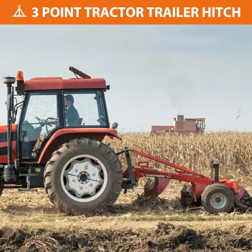 Miniatura 8 de GAOMON Enganche receptor de 3 puntos de 2 pulgadas, receptor HD de 2 pulgadas, adaptador de enganche de 3 puntos para tractores Cat1, LM25H, Kubota