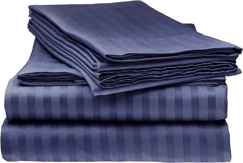 Miniatura 31 de Juego de sábanas de algodón 100 % 6 piezas de 400 hilos de lujo juego de sábanas para cama (color)