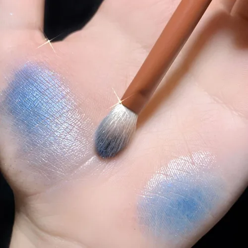 Miniatura 6 de Paleta de sombra de ojos azul, 9 colores, Mardi Gras Carnival prensado pigmento con purpurina, paleta de sombra de ojos impermeable, paleta