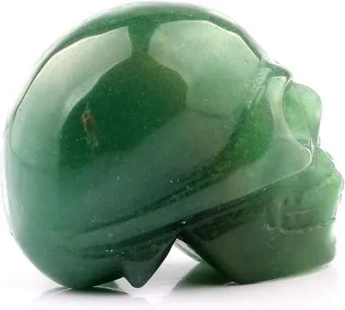 Miniatura 4 de Estatua de curación de Reiki de cristal tallado de aventurina verde de 1.969 in, figura coleccionable de piedra de Charka