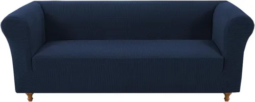 Miniatura 12 de Funda elástica para sofá Chesterfield, funda de jacquard de lujo para sofás de 1 cojín Protector de muebles antideslizante apto para mascotas