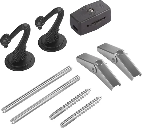 Miniatura 7 de Kit de Luz Canomo Incluye Cadena de Araña de 12 Pies, Cordón de Iluminación de 15 Pies e Instrucciones para Araña, Luz Colgante y Luz de Ventilador