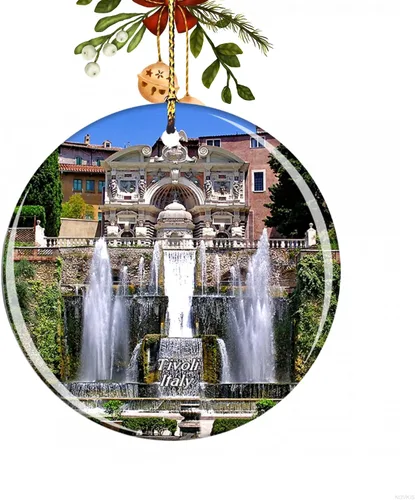 Tivoli Garden Villa d'Este - Adorno de Navidad, decoración de árbol de Navidad, regalo para Navidad, adorno de decoración del hogar, regalo de