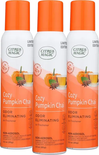 Miniatura 9 de Citrus Magic Edición Limitada Eliminador de olor natural – Aerosol ambientador, sidra de especias de naranja, 3 onzas, paquete de 3
