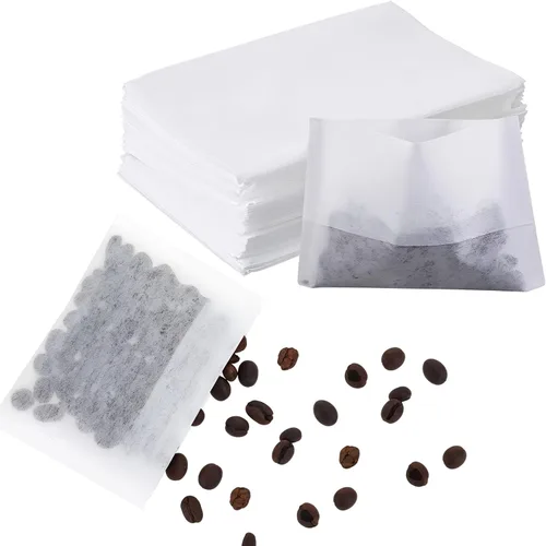 100 bolsas de té desechables para té de hojas sueltas, bolsas de filtro de té, bolsas de té sueltas vacías, bolsas de especias para cocinar de 2.75