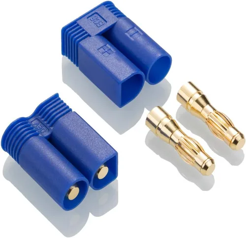 Miniatura 5 de 10 pares Amass EC5 Banana Plug Conectores hembra macho 0.197 in oro bala conector para RC ESC LIPO dispositivo de batería Motor eléctrico