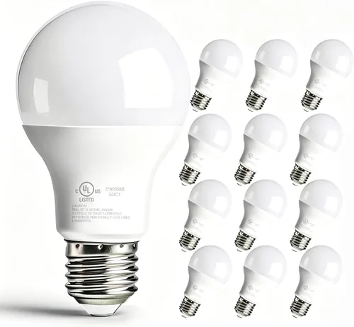 Miniatura 9 de dalattin Paquete de 24 bombillas LED de color blanco suave de 2700 K, equivalente a 60 W, bombillas estándar A19, base E26, 800 LM, ahorro de blanco