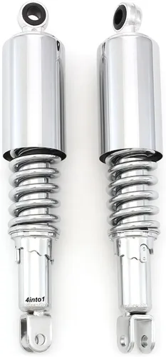 Amortiguadores traseros cromados - 12 5/8 pulgadas - Compatible con Honda CB350 CB360 CB400F CB450 CB500 CB550 CB650 CB750 CL350 SL350 CJ360 CM400