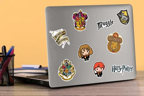 Miniatura 5 de Harry Potter Stickers - Paquete variado de calcomanías de vinilo troqueladas para laptop, botella de agua, álbumes de recortes, tableta, monopatín