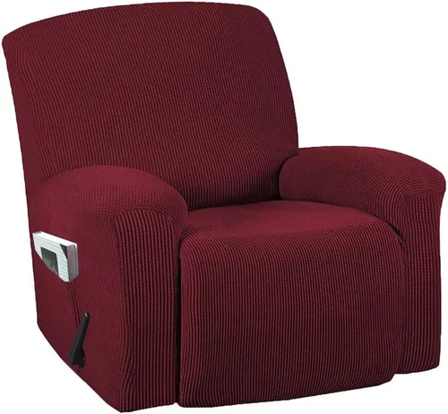 Miniatura 9 de Funda para silla reclinable, mezcla de poliéster, suave, para sofá, fundas protectoras elásticas con parte inferior elástica, tela tejida jacquard