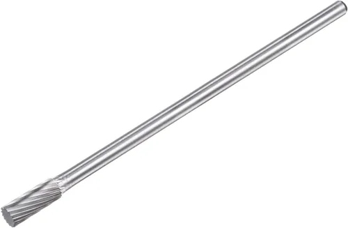 uxcell Limas rotativas de carburo, cilindro de corte único, punta de carburo de tungsteno, cabeza de corte de 0.315 in, vástago de 0.236 in,