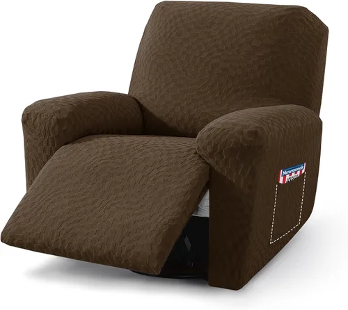 Miniatura 21 de ZNSAYOTX 2026 Funda elástica para sillón reclinable de 3 piezas (61 cm-94 cm) Fundas súper suaves para silla reclinable con bolsillo grande y lazos