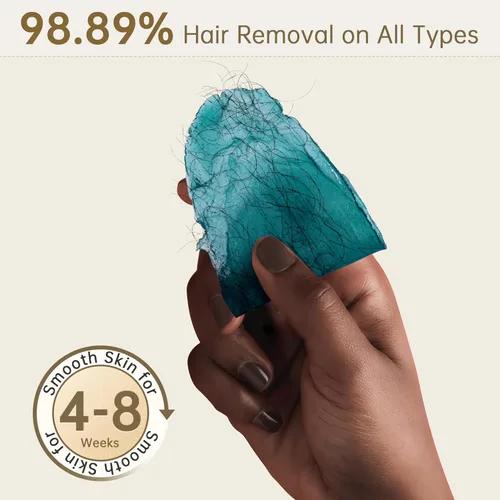 Miniatura 5 de Perlas de cera Lifestance para depilación bikini brasileño - 300 g de cera dura para depilación en cara, cuerpo, piernas - Perlas de cera