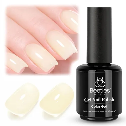 Miniatura 108 de Beetles - Esmalte de uñas de gel verde luminoso que brilla en la oscuridad, esmalte de uñas de gel que se absorbe con lámpara LED UV, arte de uñas