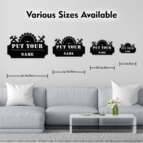 Miniatura 6 de Personalized Metal Garage Sign - Custom Garage Signs for Men, Metal Dad's Garage Signs, Mechanic Workshop Signs Wall Decor, Custom Garage Signs
