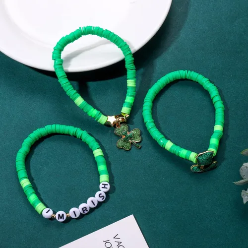 Miniatura 192 de Surfer Heishi - Pulseras apilables para mujer, apilables, de vinilo arcoíris, disco de arcilla, pulseras elásticas para la amistad, joyería bohemia