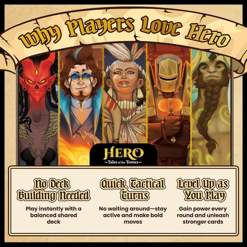 Miniatura 10 de Hero: Tales of The Tomes - por Tomekeeper Entertainment - Juego de cartas de batalla para adolescentes y adultos - Baraja comunitaria - Sin