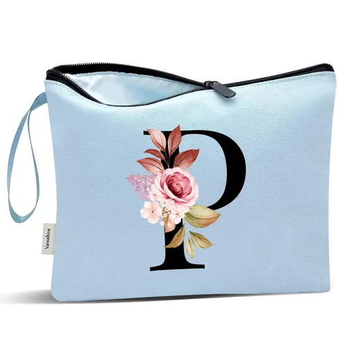Miniatura 129 de Vavabox A-Z Bolsa de Maquillaje Personalizada, Regalos de Cumpleaños para Mujeres y Mamá, Regalos para la Mejor Amiga, Bolsa de Cosméticos