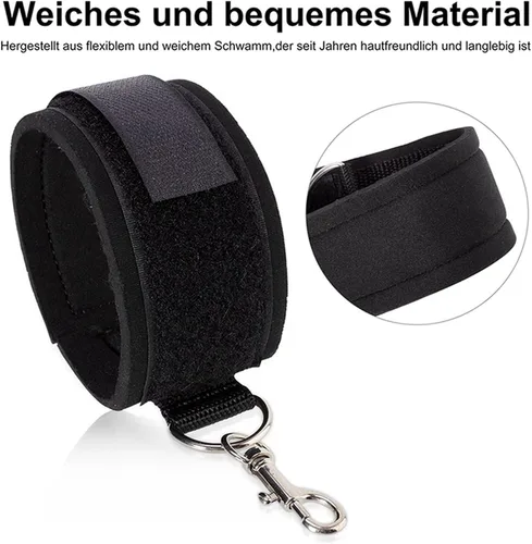 Miniatura 3 de Juego de restricciones de cama sexuales para parejas sexuales de restricciones sexuales, asistencia para la muñeca y el tobillo, kit para adultos