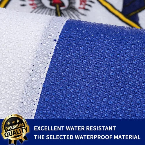 Miniatura 4 de XIFAN Bandera de El Salvador prémium de 3 x 5 pies para exteriores, bandera de país salvadoreño de nailon 210D de doble cara resistente, decoración