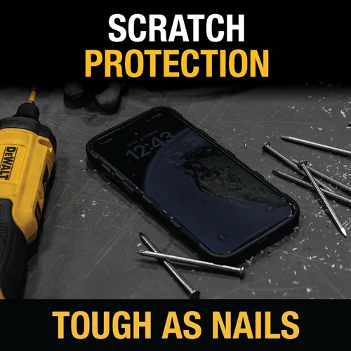 Miniatura 2 de DEWALT Paquete de 2 protectores de pantalla de privacidad resistentes para iPhone 13 Pro Max/14 Plus, protección de sensor, compatible con isla