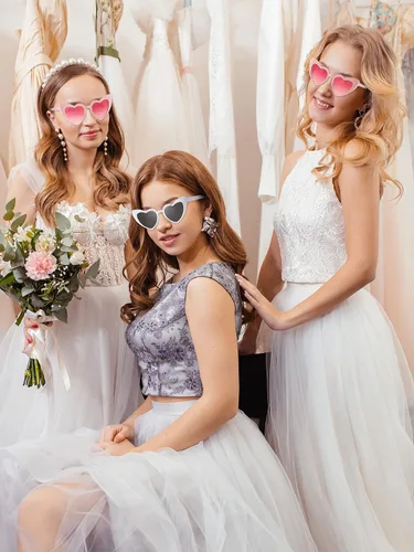 Miniatura 6 de Frienda 9 pares de lentes de sol en forma de corazón para mujer para despedida de soltera regalos de despedida de soltera