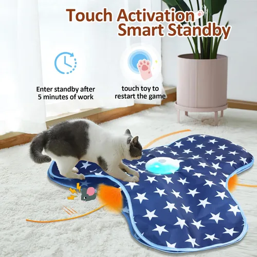 Miniatura 3 de Sofolor Juguete interactivo para gatos, recargable, juguetes de ejercicio para gatos adultos aburridos en interiores, juguete de escondite
