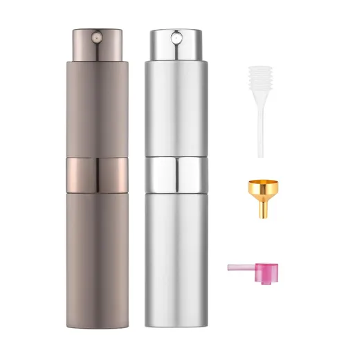 Miniatura 12 de Tekson Atomizador de perfume de viaje de 8ml recargable, mini botella de spray de colonia vacía, pequeño rociador portátil de loción para después