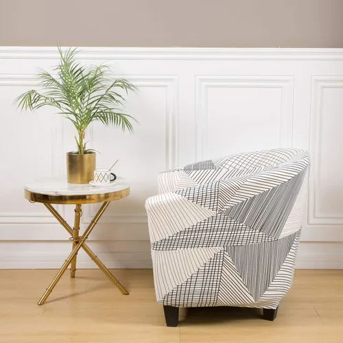 Miniatura 4 de GULI Fundas de terciopelo para silla de bañera, funda para sillón, funda de sofá de lujo de alta elasticidad, fundas de felpa de elastano, protector