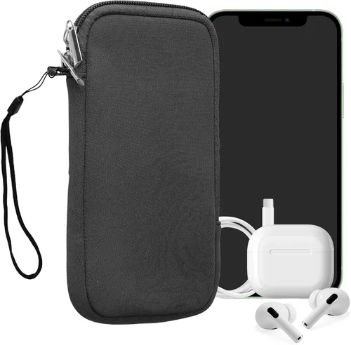 Miniatura 62 de kwmobile Funda universal para teléfono tamaño XS - 3,5/4 pulgadas - Funda de neopreno para teléfono inteligente con cremallera - Funda impermeable