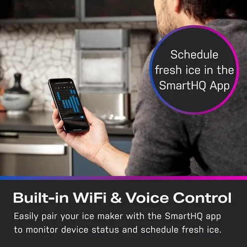 Miniatura 8 de GE Profile Opal 2.0 Máquina de hielo de pepitas de encimera Máquina de hielo con conectividad WiFi Esenciales de cocina inteligentes