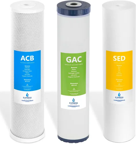 Miniatura 14 de Express Water Juego de filtros antiincrustaciones para toda la casa, kit de repuesto de acondicionador de agua de filtración de 3 etapas, Filtro