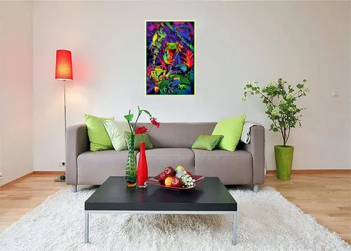 Miniatura 3 de Studio B Tree Frogs - Póster de luz negra no flocada, 24 x 36, 24 x 36