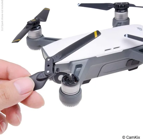 Miniatura 4 de CamKix Hélices de repuesto para DJI Spark, 2 juegos (8 cuchillas), con práctica caja de almacenamiento, alas plegables de liberación rápida, diseño