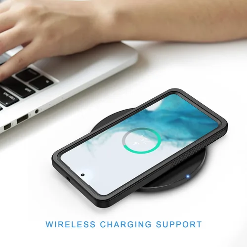 Miniatura 7 de Lanhiem Funda para Samsung Galaxy S22, IP68 impermeable a prueba de polvo con protector de pantalla integrado, funda protectora de cuerpo completo