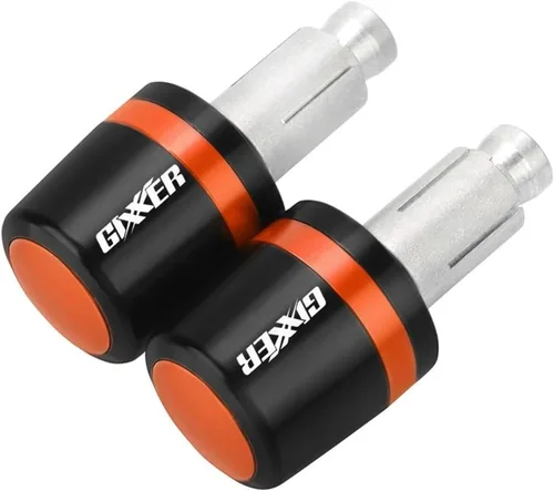 Miniatura 15 de Manillar de motocicleta para motocicleta, peso final, agarres para manillar, tapa antivibración, enchufe plateado para Suzuki Gixxer 150sf 250sf 155