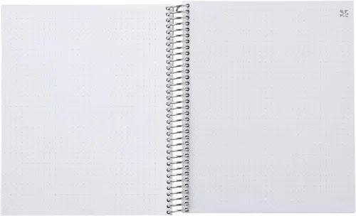 Miniatura 9 de Erin Condren 7x9 Floral Collage Coiled Notebook - dot grid, platinum coil