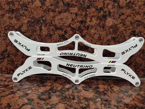 Miniatura 5 de NC Speed - Marcos para patines en línea, 3 ruedas de 100/110/4.921 in, 4 patines de aluminio profesionales de 90/100/4.331 in blanco3x110mm