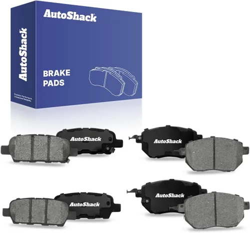 AutoShack - Juego de pastillas de freno de cerámica delanteras y traseras de repuesto para Nissan Murano 2009-2011 2003-2007 Nissan Murano 2003-2005