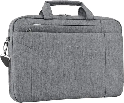 Miniatura 7 de Kroser - Bolso de hombro para portátil de 15,6 pulgadas, maletín bandolera para portátil, bolso de mano repelente al agua, para negocios, unisex