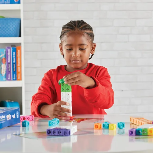 Miniatura 5 de hand2mind MathLink Cubes Numberblocks Conjunto de Actividades 11-20, 30 Actividades de Aprendizaje Preescolar, Bloques de Conteo, Cubos de Enlace