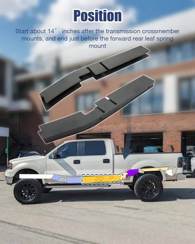 Miniatura 3 de Mountainpeak - Kit de reparación de óxido de marco medio apto para Ford F150 Crew Cab 2004-2008 de 5.6' de cama corta (4 puertas)