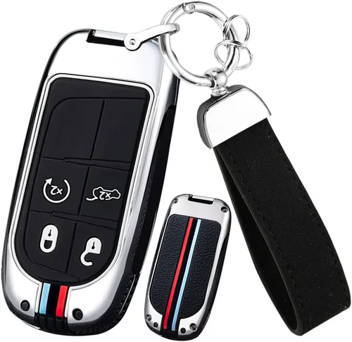 Miniatura 13 de ontto Protector de llave de coche inteligente cubierta de llave elegante para accesorios Jeep, Negro