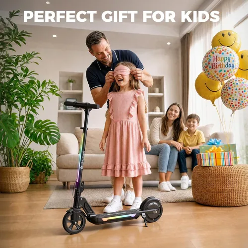 Miniatura 8 de isinwheel Electric Scooter for Kids Ages 6-14, 200W/250W Foldable Kids Electric Scooter with 3 Speeds (5/8/12 Mph), Adjusrable Handerbar, Dual