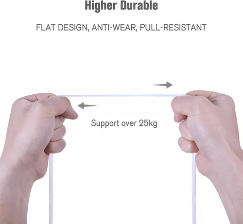 Miniatura 6 de Cable blindado Cat 7 para conexión de Ethernet (cable de la más alta velocidad), plano, tiene un conector RJ45 a prueba de enganche, para módem